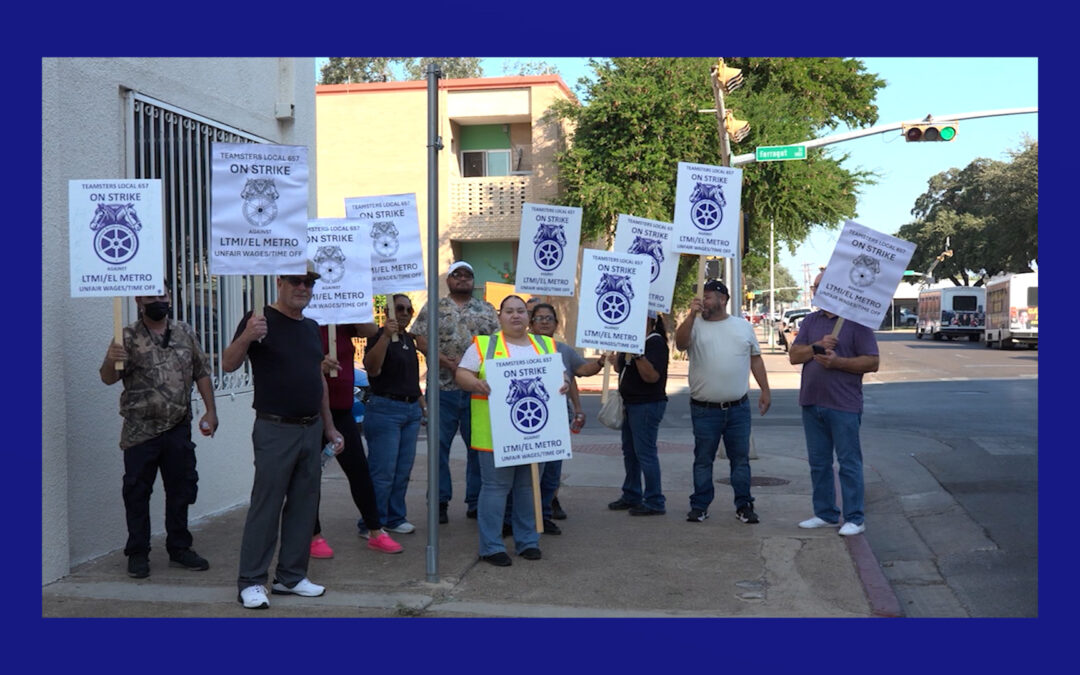 Aproximadamente 100 empleados del Metro en huelga por “Pago Justo” en el Sur de Texas