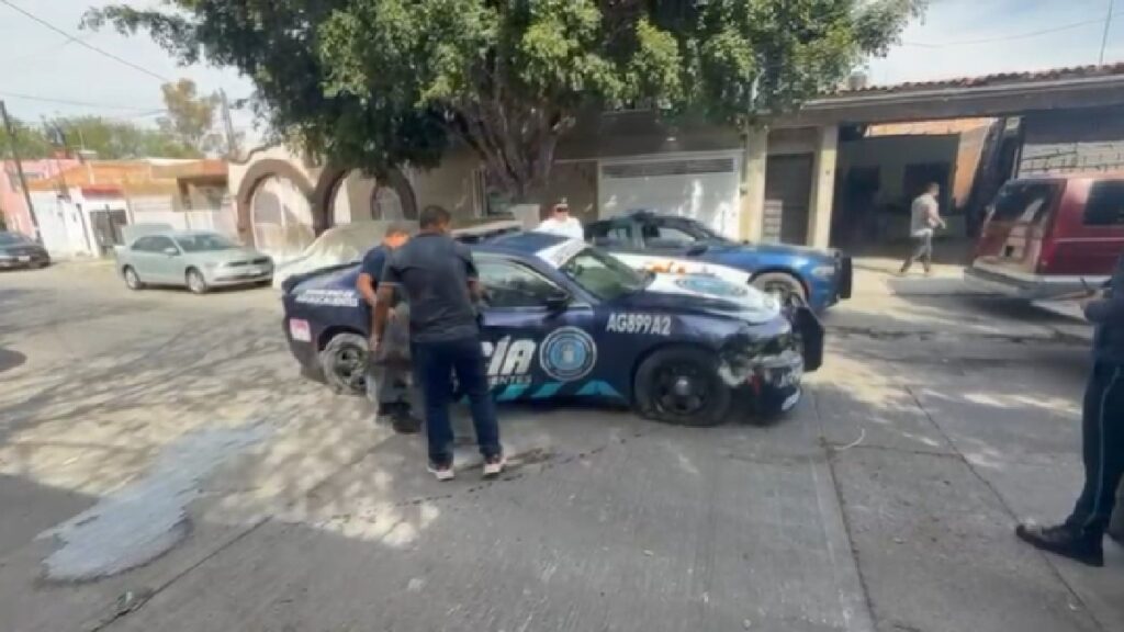 Robo de Patrulla en Aguascalientes: Hombre Detenido Tras Chocar Contra Varios Vehículos
