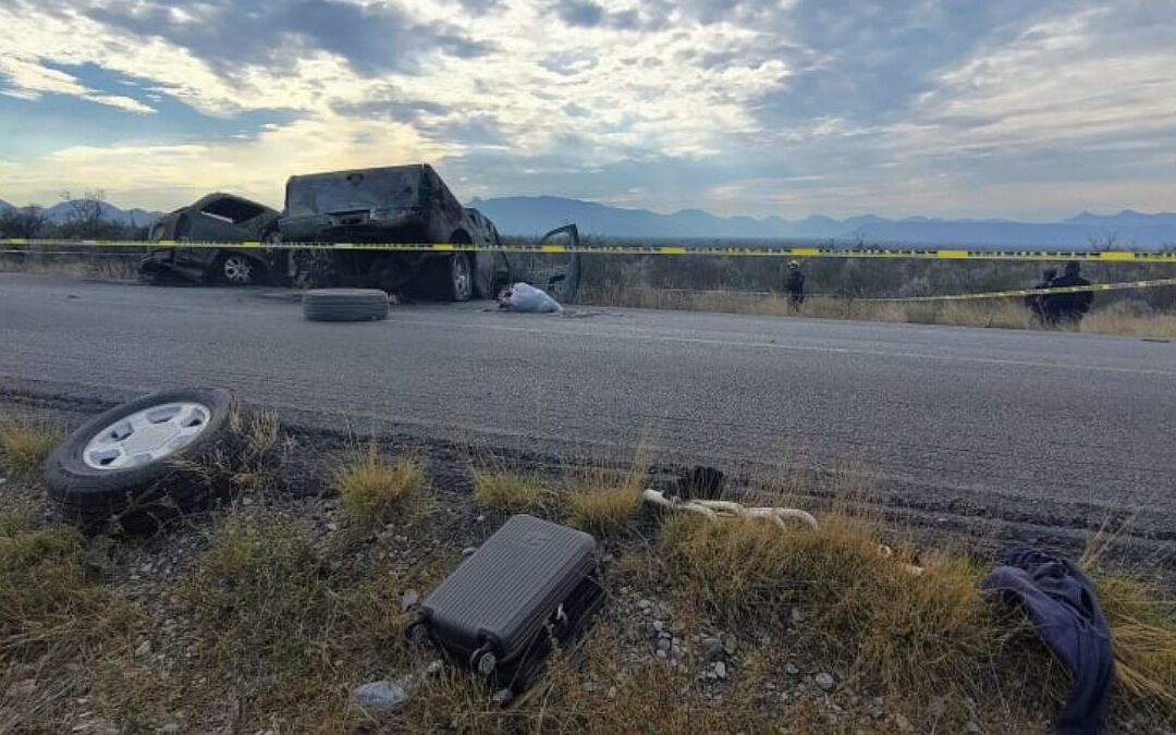 Accidente Devastador en Lampazos: Dos Calcinados y Varios Heridos en Nuevo León