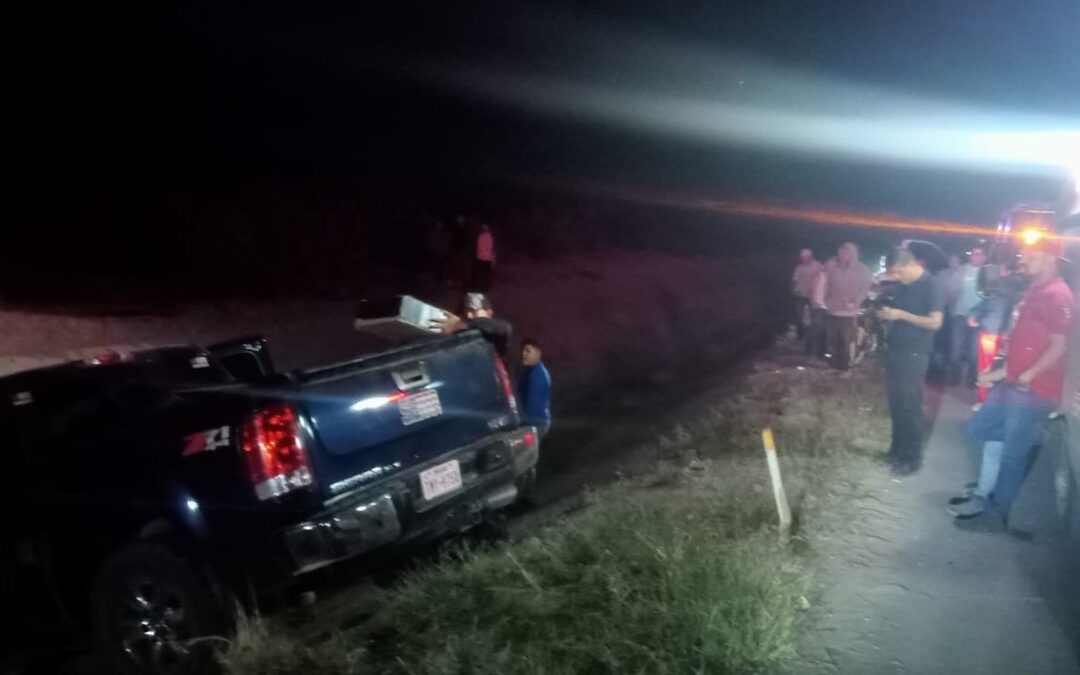 Accidente de tráfico en Laredo: Conductor pierde el control y cae a canal de riego en San Pedro