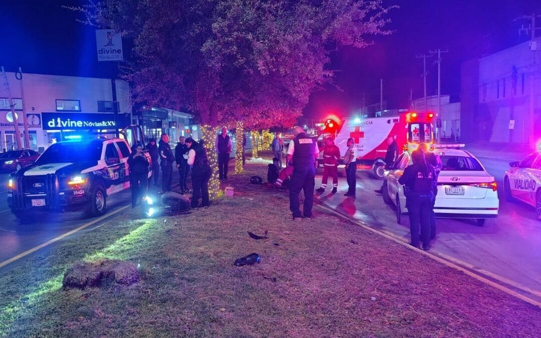 Accidente de Motociclista en Independencia y Comonfort: Derrape Sorpresivo