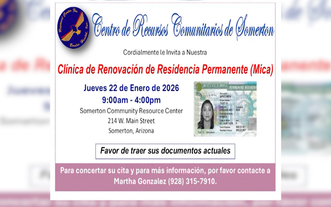 Taller Gratuito para la Renovación de Residencia Permanente en Yuma AZ