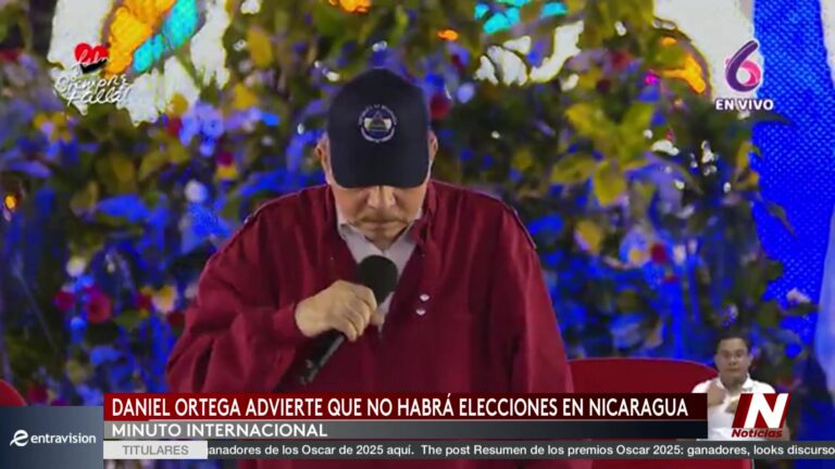 Ortega Anuncia Fin De Elecciones En Nicaragua Nicaragua